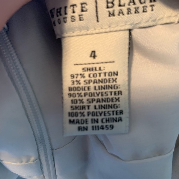 WHBM Black/White Halter dress - Picture 7 of 7